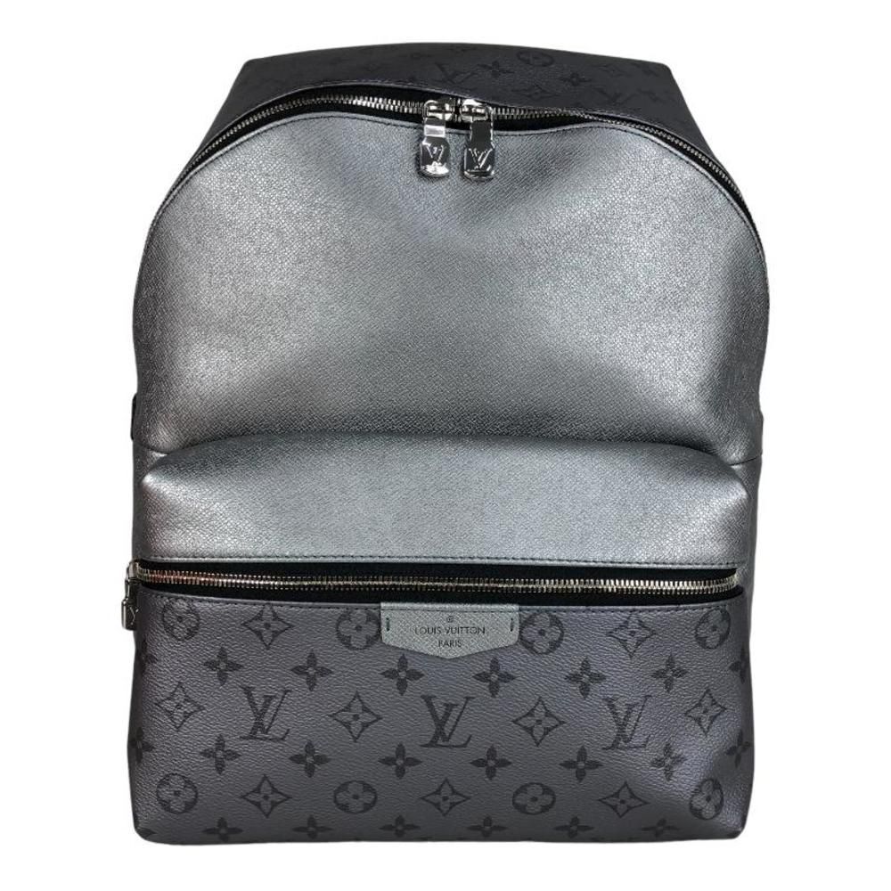 Louis Vuitton Discovery Backpack Daypack Monogram Taiga Silver PM Shoulder Bag